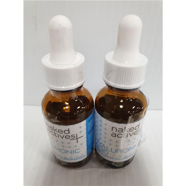NAKED HYALURONIC ACID ANTI AGING SERUM-LOT OF 2