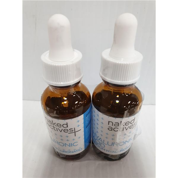 NAKED HYALURONIC ACID ANTI AGING SERUM-LOT OF 2