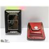 Image 1 : NEW ZIPPO WITH LEATHER HOLDER