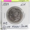 Image 1 : 1889 90% SILVER MORGAN DOLLAR