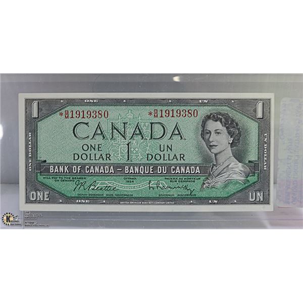 GRADED UNCIRCULATED-60 *STAR* REPLACEMENT $1 NOTE