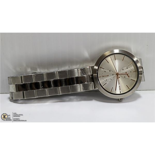 NEW MICHAEL KORS STAINLESS STEEL WATCH