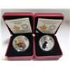 Image 1 : 2014 2 SILVER $20 BABY ANIMALS BEAVER AND PUFFIN
