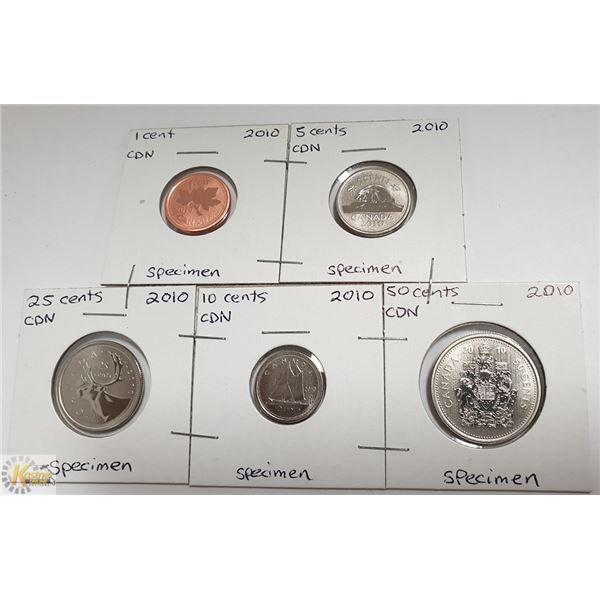2010 CANDIAN SPECIMEN SET