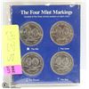 Image 1 : SET OF 4 KLONDIKE DOLLAR MINT SETS