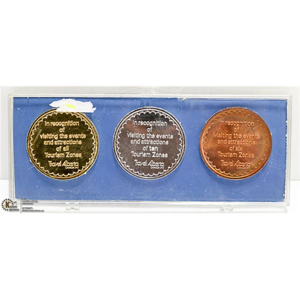 TRAVEL ALBERTA AWARD COLLECTOR COIN SET