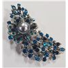 Image 1 : RHINESTONE FLOWER BURST BROOCH