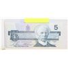 Image 2 : 1986 $5 RADAR BILL GEM UNCIRCULATED