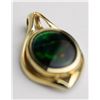 Image 3 : 14 KARAT YELLOW GOLD AMMOLITE PENDANT