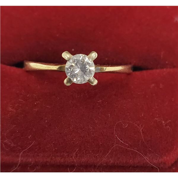 14K GOLD DIAMOND RING SIZE 10 LOCAL APPRAISAL 2336