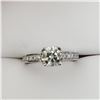 Image 3 : 48) PLATINUM DIAMOND RING