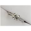 Image 5 : 48) PLATINUM DIAMOND RING
