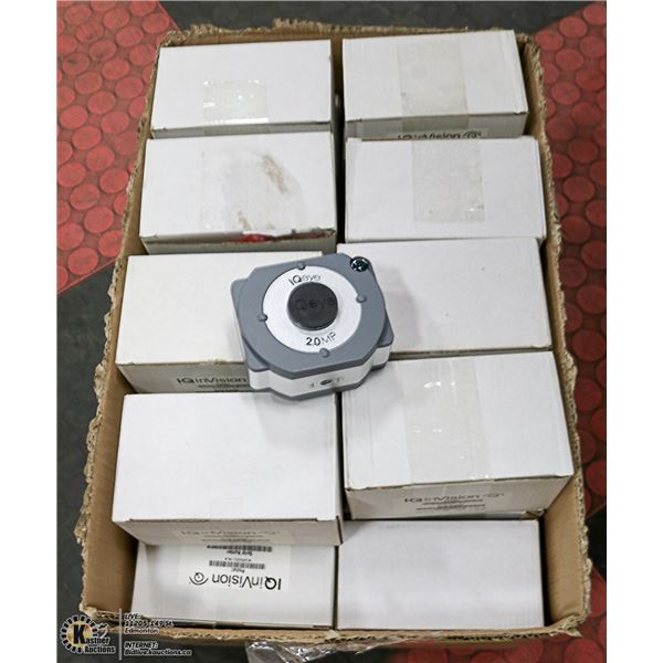 LARGE BOX OF IQEYE 2.0 MP ETHERNET CAMERAS