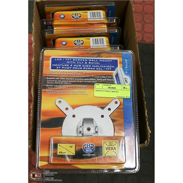BOX OF LCD SCREEN WALL MOUNTS