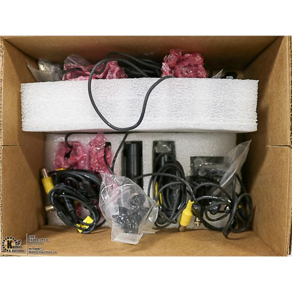 BOX OF 7 MINI BULLET CAMERAS