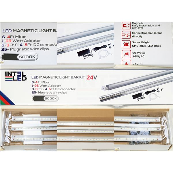 LED MAGNETIC LIGHT BAR KIT 24V- 6-4FT LENGTHS RETAIL $199.99