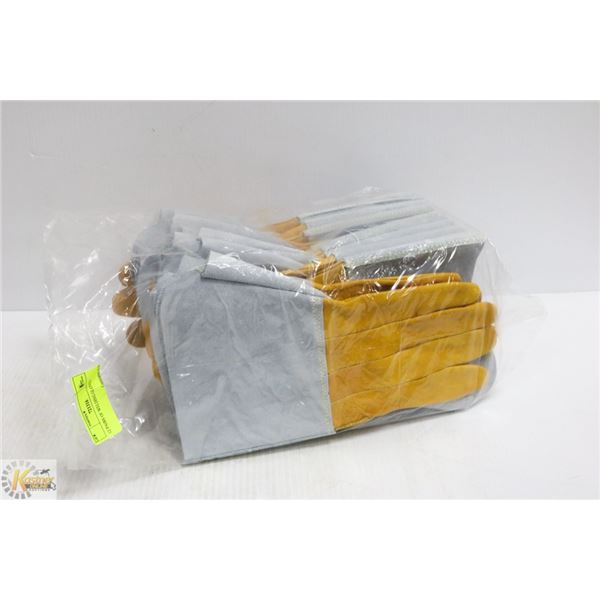 12 PAIRS OF WELDING GLOVES