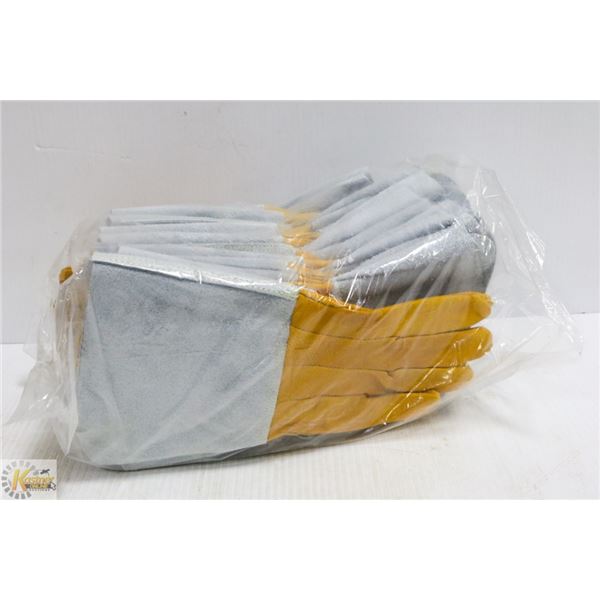 12 PAIRS OF WELDING GLOVES