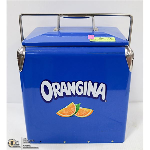 ORANGINAL METAL COOLER 9 X 12 X 12 INCHES