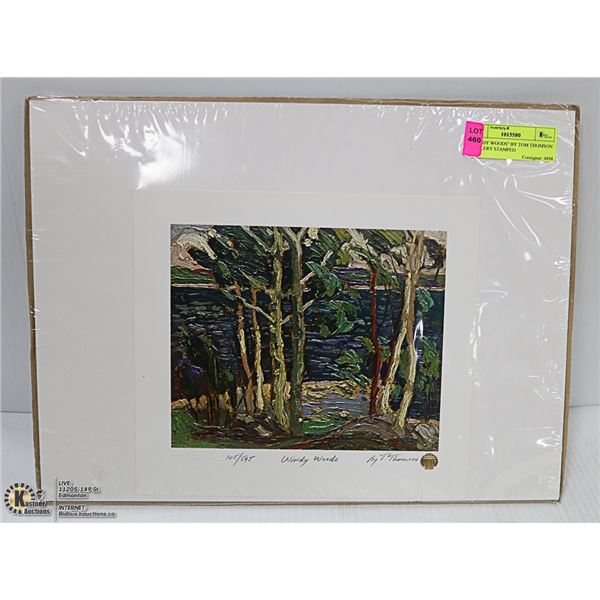 "WINDY WOODS" BY TOM THOMSON GALLERY STAMPED