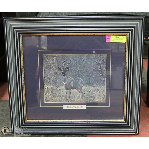 LTD ED #4/104 FRAMED ROBERT BATEMAN 21" X 19"