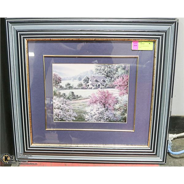 LTD ED #89/104 FRAMED PRINT "BLOSSOM TIME"