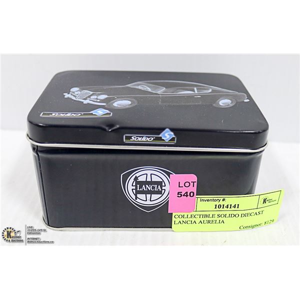 COLLECTIBLE SOLIDO DIECAST LANCIA AURELIA