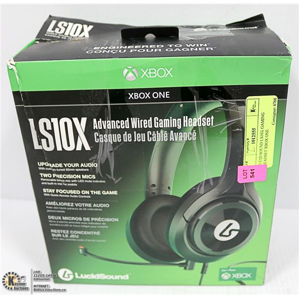 LUCID SOUND LS10X GAMING HEADSET XBOX ONE