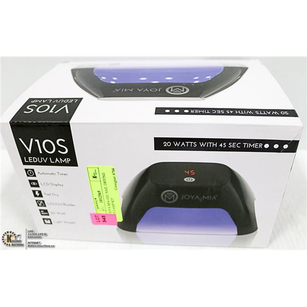 NEW JOYA MIA GEL NAIL DRYING LEDUV LAMP KIT