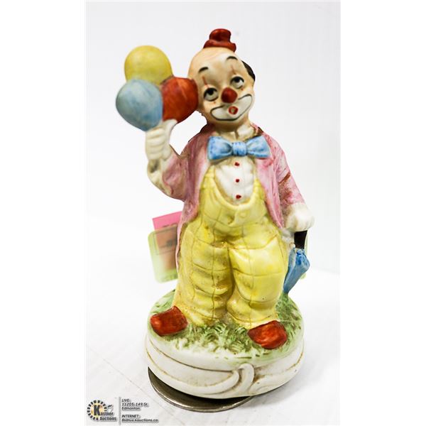 ANTIQUE HAND PAINTED PORCELAIN MUSIC BOX