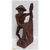 Image 1 : WOOD FISHERMAN STATUE 14" TALL