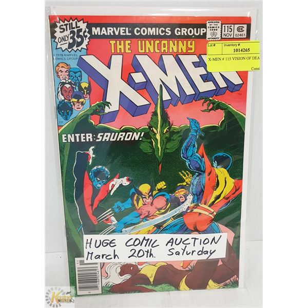 X-MEN # 115 VISION OF DEATH