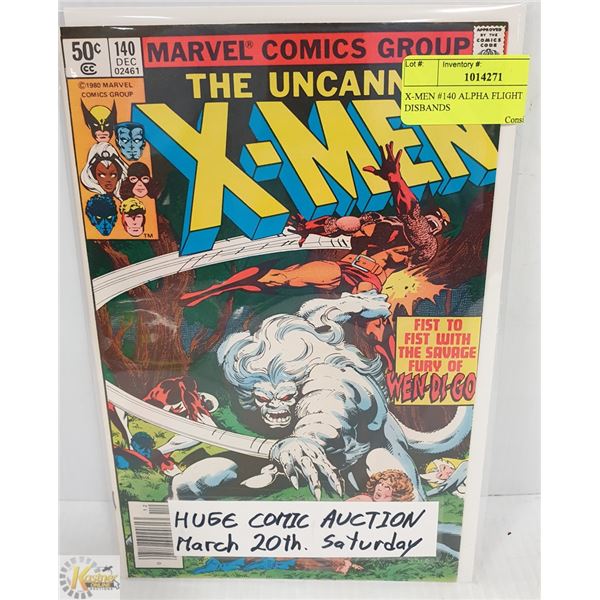X-MEN #140 ALPHA FLIGHT DISBANDS