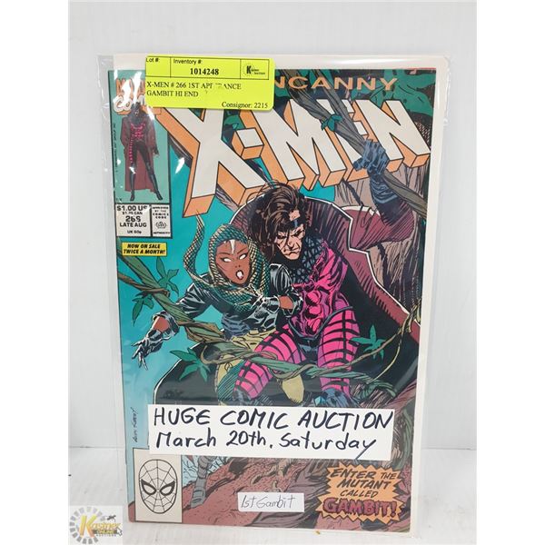 X-MEN # 266 1ST APPERANCE GAMBIT HI END