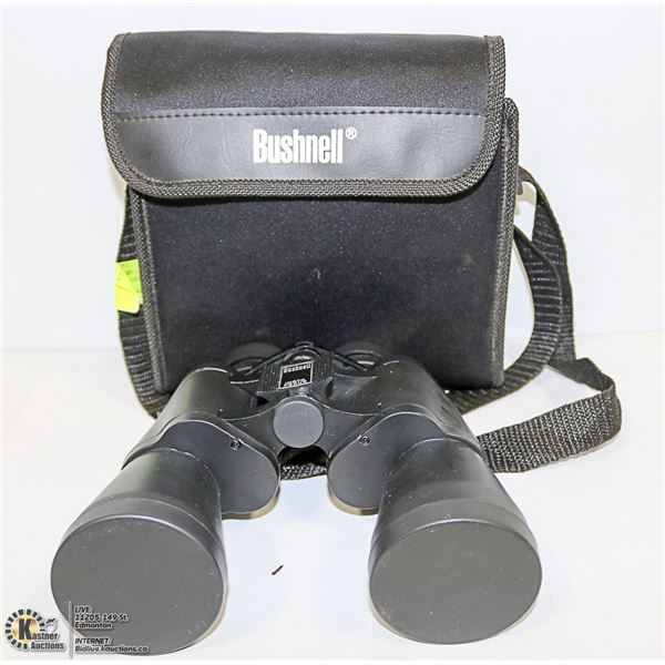BUSHNELL 12 X 50 INSTA FOCUS BINOCULARS WITH CASE