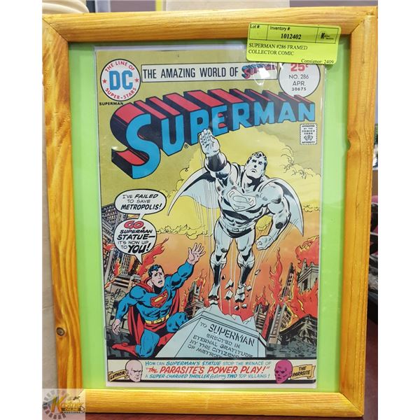 SUPERMAN #286 FRAMED COLLECTOR COMIC