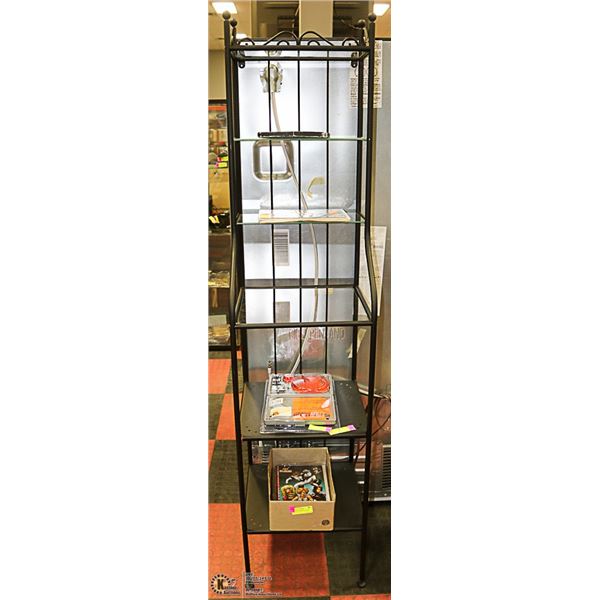 METAL AND GLASS 6' STAND