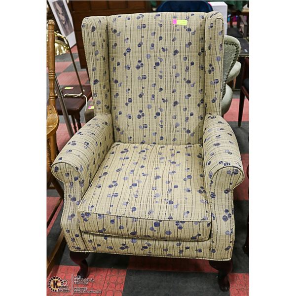 FABRIC WINGBACK PARLOUR CHAIR