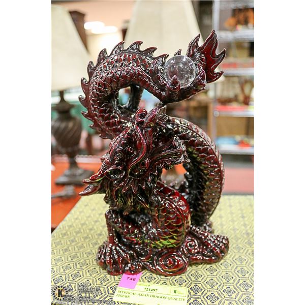 MYSTICAL ASIAN DRAGON QUALITY FIGURE 9" TALL