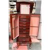 Image 1 : FLOOR STANDING WOOD JEWELLERY BOX 41" TALL