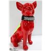 Image 1 : RED CERAMIC CHIHUAHUA
