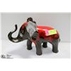 Image 1 : RED & BLACK CERAMIC ELEPHANT