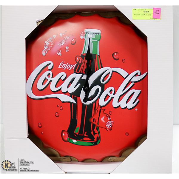 15" COCA-COLA  CLOCK