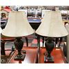 Image 1 : LOT OF 2 DECORATIVE TABLE LAMPS 27" TALL