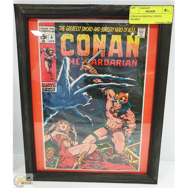 CONAN #4 ORIGINAL SERIES, FRAMED