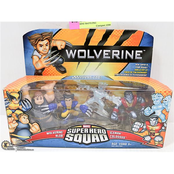 NEW MARVEL SUPER HERO SQUAD WOLVERINE BATTLING