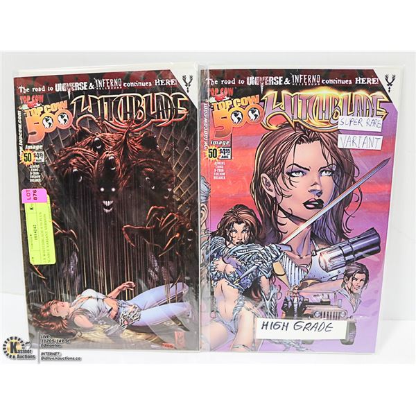 2 X WITCHBLADE # 50 PLUS SCARCE VARIANT VERSION