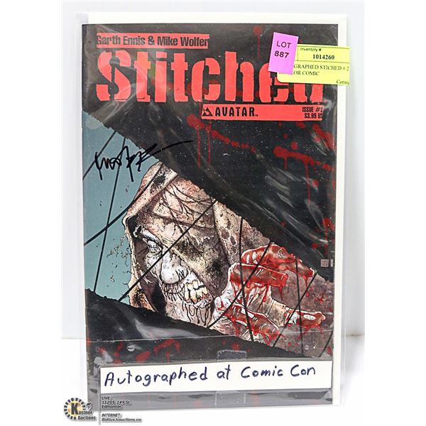 AUTOGRAPHED STITCHED # 2 GORE HORROR COMIC