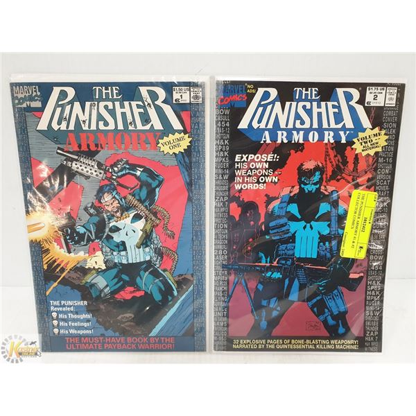 THE PUNISHER ARMORY #1 & #2 COLLECTOR COMICS