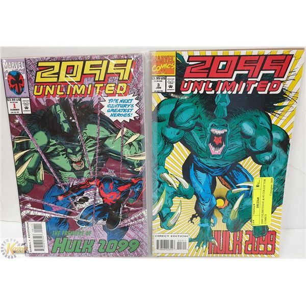 2099 UNLIMITED #1 & #3 COLLECTOR COMICS